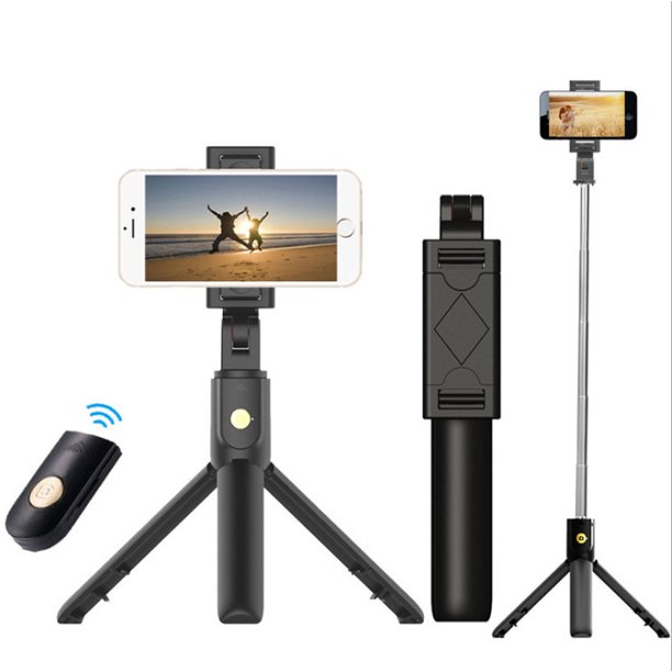 Extendable Selfie Stick, Cell Phone Tripod Stand, Bluetooth Remote Shutter Selfie Stick Fit for iPhone 13 12 11 Pro XS XR Max 8 Plus 7 7 Plus